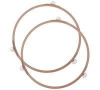 DOITOOL 2 pezzi Anello Piatto Girevole Microonde con Rulli Resistenti al Calore Supporto Rotante per Forno Microonde Compatibile con Piatto in Vetro