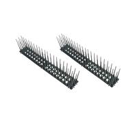 DOITOOL 2 pezzi Barriera per e Gatti Rete Anti-intrusione con Punte Irregolari Nere Dissuasore Esterno per Balconi e Protezione Resistente Contro Piccioni e Animali Indesiderati