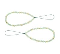 DOITOOL 2 Pezzi Braccialetto per Cellulare con Perline Decorative Cinturino da Polso Elegante e Antivento con Catena Perline Accessorio Moda per Smartphone Design Artigianale Raffinato