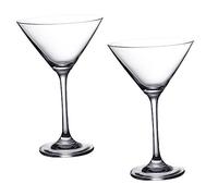 DOITOOL 2 pezzi Calici da Vino Martini Bicchieri Cocktail in Vetro Trasparente Stabile per Bar Famiglia Feste Campeggio Cena Romantica