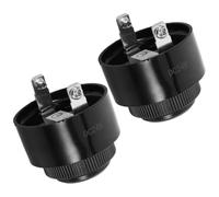 DOITOOL 2 Pezzi Cicalino Elettronico Continuo Sfm380 12v 24v in Plastica | Segnale Acustico per Pannelli e Retromarcia Auto, Montaggio Semplice, Suono Chiaro e Affidabile, Nero