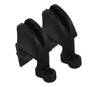 DOITOOL 2 Pezzi Clip Accessori Plastica Paraurti Barche per Regolabile Nera e Supporto per Prevenzione Collisioni e Protezione Fendering Pontone Nautici in Navigazione