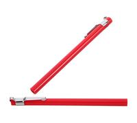 DOITOOL 2 Pezzi Clip per Sonda Termometro in Plastico e Acciaio Inossidabile Rosso, Custodia Protettiva Compatta per Barbecue e Cucina, Resistente al Calore per Uso Esterno e Interno