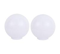 DOITOOL 2 pezzi Copertura Lampada da Esterno in Acrilico Paralume Sfera Rotonda per Applique Parete Giardino Lampada Decorativa Resistente e Contemporanea