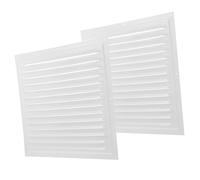 DOITOOL 2 pezzi Copertura Ventilazione in Alluminio Feritoia Elegante Protezione Canalizzata con Aria Ottimale e Installazione Rapida