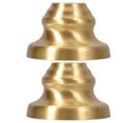 DOITOOL 2 Pezzi Coppa Decorativa in Ottone per Portalampada E27, Montaggio | Finitura Oro Classica, Compatibile Portalampada e Attacco Lampadina, per Lampade da Parete e Casa