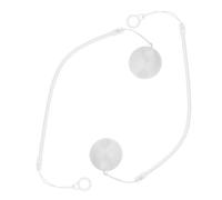 DOITOOL 2 Pezzi Corda per fissaggio penna stilo cassiere guardia ufficio ritenzione portapenne a prova di manomissione organizer sicuro per penne serratura anti Gel di silice Transparent