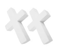 DOITOOL 2 Pezzi Decorazioni in Polistirene Non Verniciate per Prima Comunione e Artigianato Religioso Centrotavola Chiesa Resistente e Versatile