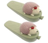 DOITOOL 2 Pezzi di Simpatici fermaporta a Forma di Animale - Fermaporta Piccolo a Forma di Riccio - Protezione da Parete a di Animale dei Cartoni Animati per Porta Aperta, per Camera da Letto,
