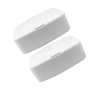 DOITOOL 2 Pezzi Dispenser per Salviette Umidificate in Plastica Bianca Contenitore Riutilizzabile per Salviette Igieniche Organizer Multiuso per Soggiorno Camera e Bagno Protezione