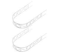 DOITOOL 2 Pezzi Ferro Bianco Arco Nuziale Miniatura, Facile, per Casa | Giardino Incantato e Paesaggio da Tavolo, Accessorio per Casa Bambole, Decorazione Bianca