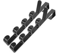 DOITOOL 2 Pezzi Gancio Multifunzione da Porta Sopra in ABS, senza Fori | Design Creativo Testa Circolare, per Abiti, Sciarpe e Scialli, Installazione Semplice, Uso in Armadi