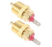 DOITOOL 2 Pezzi Interruttore Termico Ventola Radiatore Auto 175-185 Gradi | Controllo Affidabile della Temperatura, Compatibilità, Resiste ad Alte Temperature, in Ottone e Alluminio