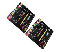 DOITOOL 2 Pezzi Lavagna Per Scrivere Di Memoria Dei Bambina Cambia Ritorno Alla Memoria Scolastica Cartello Riutilizzabile Dell'asilo Scolastica Black