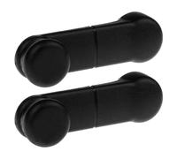 DOITOOL 2 Pezzi Manovella Alzacristalli per Porta Auto, Maniglia Abs Nera | Ricambio per Finestrini e Sportelli, Connessione Salda, Superficie Ergonomica, Uso in Viaggio e Famiglia