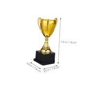 DOITOOL 2 Pezzi Mini Trofei con Base Stabile per Eventi Aziendali Scolastiche e Personali Design Elegante e Compatto