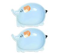 DOITOOL 2 pezzi Porta graffette a forma di elefante per organizzare la scrivania - Vassoio portaoggetti per cancelleria kawaii per raccoglitori, puntine da disegno, forcine, pastelli, pennarelli,