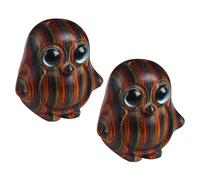 DOITOOL 2 Pezzi Portachiavi Decorazione Da Tavolo Statua Pinguino Figura Decorazione Decorazione Retrò Portachiavi Ciondolo In Legno Pinguino Fai Da Te Artigianato Ciondolo