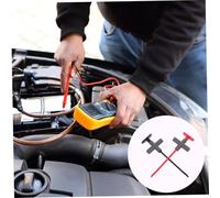 DOITOOL 2 pezzi Probes Multimetro Antipuntura con Ganci Test Electrico Resistenti per Auto Nero e