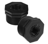 DOITOOL 2 Pezzi Raccordo Passaparete Filettatura Maschio Femmina Connettore Resistente per Serbatoi Vasche e Acquari Adattatore per Tubo Annaffiatura e Irrigazione