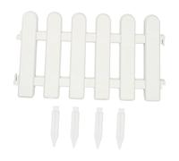 DOITOOL 2 pezzi Recinzione da Giardino Bianca con Picchetti per Bordura Paesaggistica e Decorazione Esterni Flessibile e Resistente per Cortile Festa e Matrimonio