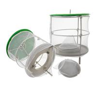 DOITOOL 2 pezzi Rete Insetti Sospesa con Copertura Antipioggia Trappola Pratica per Esterni Cattura Mosche e Vespe per Giardino Ristorante e Spazi Pubblici Materiale Resistente e Sicuro