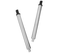 DOITOOL 2 pezzi Ricambio Manico Scopino Wc in Acciaio Inox Adattatore Auto-bloccante per Testina Spazzola Accessorio Universale per Pulizia Bagno Domestico e Uso Commerciale