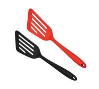 DOITOOL 2 pezzi Spatole in Silicone per Cucina Antiadente Resistenti al Calore Utensili Pratici per Friggere e Wok Facili da Pulire per Uso Domestico e Ristoranti