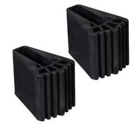 DOITOOL 2 pezzi Tappetino pieghevole antiscivolo a scala, coperture per cuscinetti per piedi in gomma, paraurti per cuscino in gomma scala antiscivolo, nero