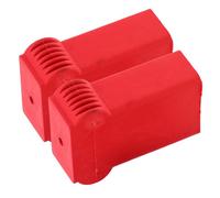 DOITOOL 2 Pezzi Tappo Scala Antiscivolo in Silicone Rosso, Protezione | Copertura per Scala Dritta, Accessorio senza Attrezzi, Stabilità e Aderenza, Dimensioni 3x5 CM