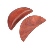 DOITOOL 2 Pezzi Tazze Spirituali Yin e Yang in Legno di Sandalo Rosso Retrò Crescente per Meditazione e Decorazione Spirituale Buddista Strumenti Sacri Portatili per Interpretazione e Feng