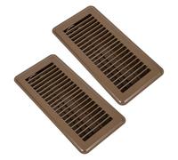 DOITOOL 2 prese d'aria per registro a pavimento - Copertura per presa d'aria in metallo per registro a pavimento da 4x10 pollici per la casa - Copertura per griglie di riscaldamento