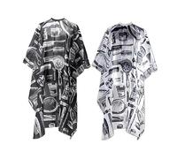 DOITOOL 2 Pz tinta per cappe mantelle chimiche parrucchiere per acconciatura bavaglini impermeabili in per grembiule impermeabile da lavoro specchietto scialle vestire