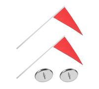 DOITOOL 2 Set Coppa da Golf Guida Visiva Portatile con Bandiera in Acciaio Inossidabile per Putting Green per Allenamento e Eventi di Golf