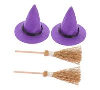 DOITOOL 2 Set Decorazione Della Festa Di Halloween Arredamento Decorazioni Di Halloween Decorazioni Per Feste Di Piccoli Cappelli Per Di Purple