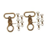 DOITOOL 2 Set Ganci Girevoli per Borse da Fibbia Zinco per Creazioni Fai da Te Chiusure per Tracolle E Accessori per Borse Design E Resistente all Usura 6 Pezzi*2