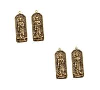 DOITOOL 2 Set Portachiavi Vintage Con Ciondolo Buddha Ciondolo Decorativo Con Sei Per Borse E Accessorio Spirituale E Portatile 2 Pezzi*2