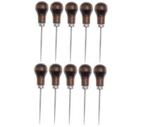 DOITOOL 2 Set Punteruolo Legno per Cucito per Riparazione Cuoio Strumenti Compatti E Leggeri per Cucire Comodo E Design Ergonomico 5 Pezzi*2