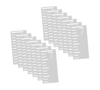 DOITOOL 2 Set Righello Plastica Piedi per Misurazione Altezza Parete Template Misura Precisa per Monitoraggio Sviluppo