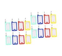DOITOOL 2 Set Targhette Portachiavi Colorate Set Etichette Id Pratiche E Riutilizzabili Con Anello Per Classificare Chiavi Bagagli E Vari 100 Pezzi*2
