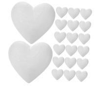 DOITOOL 20 palline in schiuma a forma di cuore per decorazioni fai da te per matrimoni in schiuma leggera per pittura per forniture per feste progetti creativi