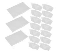 DOITOOL 20 pezzi Astucci Portapenne Trasparenti Riutilizzabili con Zip Liscia Borse Multiuso per Cancelleria e Cosmetici Leggeri e Resistenti all Acqua per Viaggi e Scuola