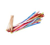 DOITOOL 20 Pezzi Bacchette Magiche con Nastrini Colorati e Campanelle Bastoncini da Festa in Ecologico Decorazioni per Matrimoni Compleanni e Cerimonie Accessori per Foto Festive