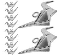 DOITOOL 20 Pezzi Ciondoli a Forma di Gru Origami in Lega 3D Accessori Pendenti per Creazione di Gioielli Fai da Te Decorazioni per Braccialetti Orecchini e Collane Idee Regalo