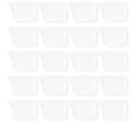 DOITOOL 20 Pezzi Divisori per Frigorifero in Plastico Trasparente per Bevande e Lattine Installazione Facile e Separazione Stabile per Organizzazione Frigo e Pulizia