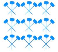 DOITOOL 20 Pezzi Etichette per Piante da Vivaio T-type Targhette in Plastica Blu per Frutti Erbe e Fiori Marcatori Giardino per Gestione e Tracciamento Coltivazioni