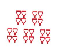 DOITOOL 20 Pezzi Manico di Ricambio per Pala a Forma in Plastica Rossa Diametro Interno 34mm, Resistente al Freddo e Design Leggero per Rimozione Neve Invernale e Campeggio