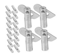 DOITOOL 20 pezzi Perni Bloccaggio Zincati per Ponteggi Accessori Edili in Ferro Pin Scaffolding Resistenti con Design Aperto per Installazione Rapida e Uso Costruzione e Riparazioni