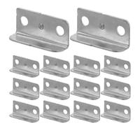 DOITOOL 20 pezzi Piastra di Riscontro Serratura Cassetto in Metallo Angolo Retto Accessorio Blocco Cassetto per Armadi e Mobili Casa Ufficio Piastra per Sicurezza Affidabile e