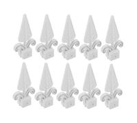 DOITOOL 20 pezzi Punta per Recinzione in Plastica Bianco a Forma di Perno per Sicurezza e Abbellimento Giardino Facile Installazione Antivandalismo e Antintrusione Accessori per Cancelli